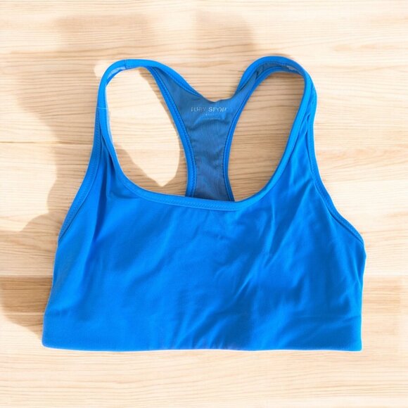 TORY BURCH SPORT Blue Racerback Sports Bra Size X Small - Picture 1 of 6
